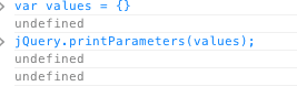 jquery printParameters empty jquery printParameters empty